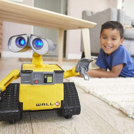 Mattel Disney Pixar WALL-E RC Robot Toy with 20+ Lights & Sounds, Hello WALL-E Action Figure & Remote Control (Amazon Exclusive)