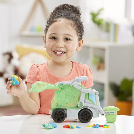 Play-Doh Wheelie Bin Truck, with Faux Garbage Modelling Clay and 3 Pots
