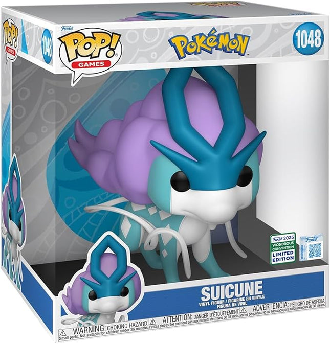 Funko Pop! Jumbo: Pokemon - Suicune - Amazon Exclusive - 2025 WonderCon Comic Con - Collectable Vinyl Figure - Gift Idea - Official Merchandise - Toys for Kids & Adults - Cartoon/Animation Fans