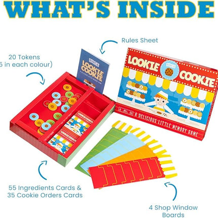 Lookie Cookie - A Memory Card Game for Kids Ages 6 and Up | Fun Memory and Concentration Building Game | Develop Cognitive Skills (2-4 Players)