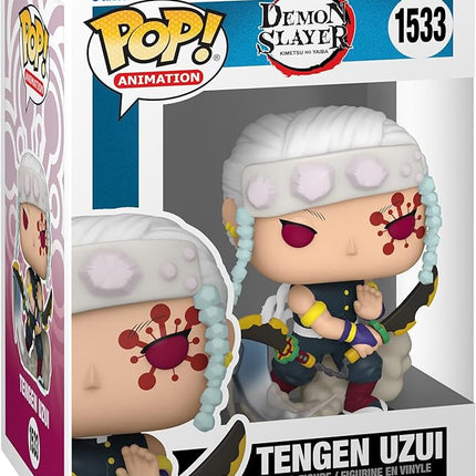 Funko POP! Animation: Demon Slayer - Tengen Uzui - 1/6 Odds for Rare Chase Variant - Metallic - Collectable Vinyl Figure - Gift Idea - Official Merchandise - for Kids & Adults - Anime Fans