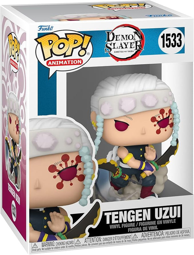 Funko POP! Animation: Demon Slayer - Tengen Uzui - 1/6 Odds for Rare Chase Variant - Metallic - Collectable Vinyl Figure - Gift Idea - Official Merchandise - for Kids & Adults - Anime Fans