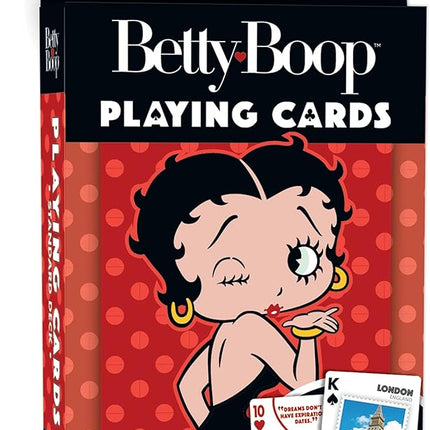 Masterpieces Family Games – Officially Licensed Betty Boop Playing Cards – Classic Cartoon Collectible Deck for Adults, Kids, and Family – Perfect Birthday or Holiday Betty Boop Gifts for Women