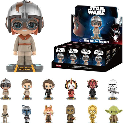 POP MART Star Wars Bobblehead Series Blind Box Figures, Random Design Action Figures Collectible Toys Home Decorations, Whole Set