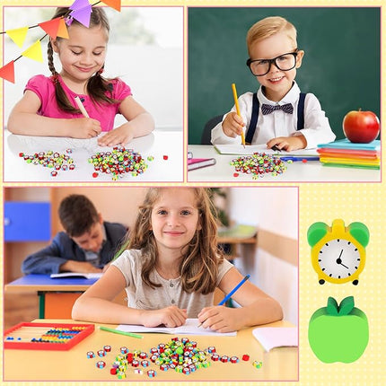JUNEBRUSHS Apples Erasers for Kids - 150pcs Welcome Back to School Gifts - Cute Mini Erasers for Classroom Prizes & Homework Rewards