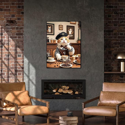 500 Pieces Jigsaw Puzzles for Adults and Teens and Kids Family Happy Gift Idea Cats Selfie (Cat Barista)