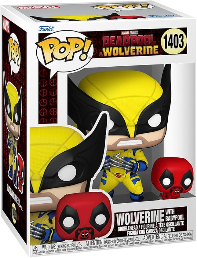 Funko POP! & Buddy: Deadpool & Wolverine - Wolverine with Babypool - Collectable Vinyl Figure - Gift Idea - Official Merchandise - for Kids & Adults - Movies Fans - Model Figure for Collectors