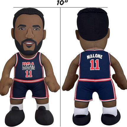 Bleacher Creatures USA Basketball Karl Malone 10" Plush Figure- A Dream Teamer for Play or Display