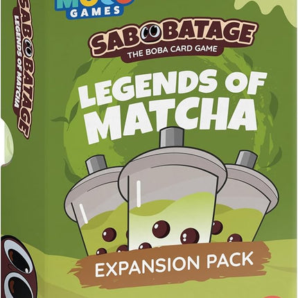 Sabobatage Expansion Pack: Legends of Matcha - Easy Family-Friendly Party Game | Card Games for Adults, Teens & Kids | 2-7 Players