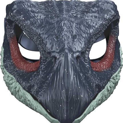 Mattel Jurassic World Dominion Dinosaur Mask, Therizinosaurus Dino Role-Play Toy & Costume Accessory with Opening Jaw & Movie-Inspired Design