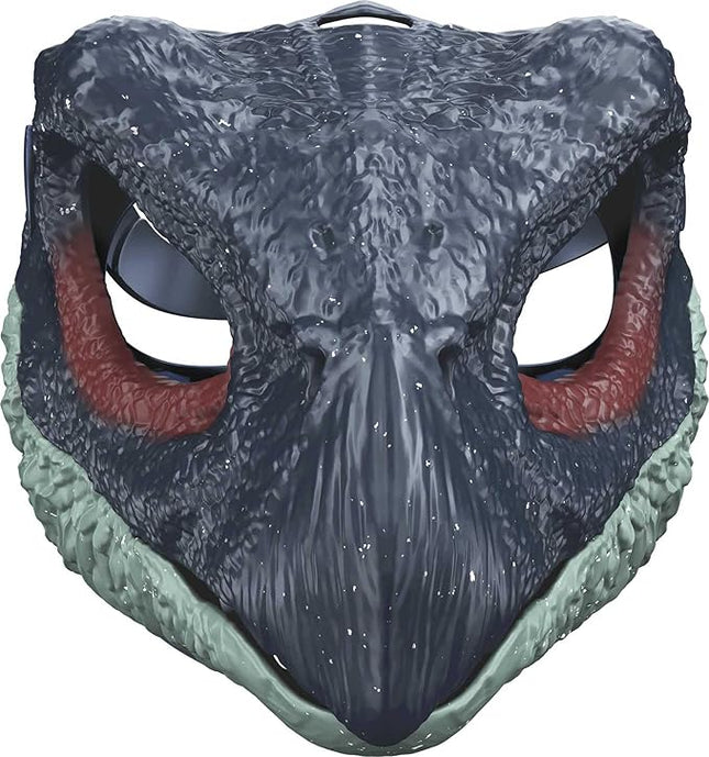 Mattel Jurassic World Dominion Dinosaur Mask, Therizinosaurus Dino Role-Play Toy & Costume Accessory with Opening Jaw & Movie-Inspired Design