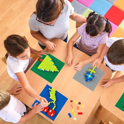 1500PCS Building Bricks, Classic Bulk Building Blocks with 2 Pack 24x24 Studs Baseplates, Compatible with All Major Brands