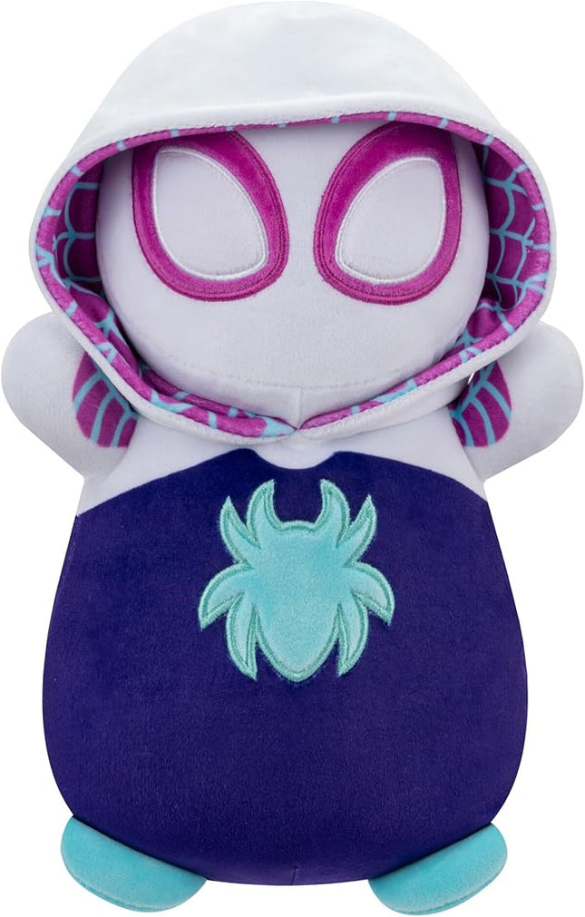 Squishmallows Original Marvel Spidey and His Amazing Friends 10-Inch Ghost-Spider HugMees - Medium-Sized Ultrasoft Official Jazwares Plush