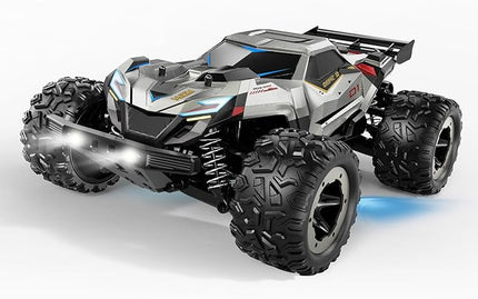 DEERC Brushless Fast RC Cars for Boys & Adults, 55KM/H, 1:18 Off-Road RC Truck, All Terrain 4x4 Racing Mecha Car, 50 Mins, Waterproof Remote Control Monster Truck, Compatible with 3S Battery