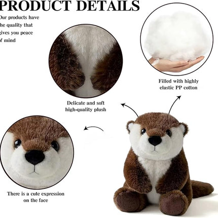 Otter Stuffed Animal – Cute Otter Plush Toy for Kids & Adults – Birthday Surprise & Room Decor –A Cuddly Companion for Everyday hugs and Bedtime