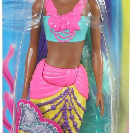 Barbie Dreamtopia Mermaid Doll, 12-inch, Teal and Purple Hair, with Tiara, Gift for 3 to 7 Year Olds