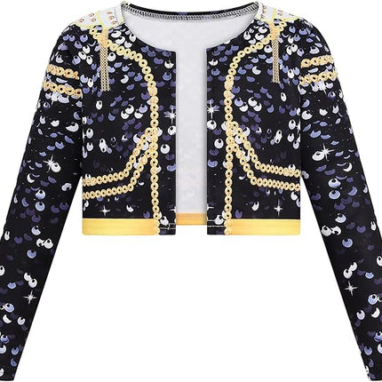 Girls Demon Pop Singer Hunters Costume 3-14 Years Stage Dance Idol Cosplay Outfit, Kids Halloween Costumes