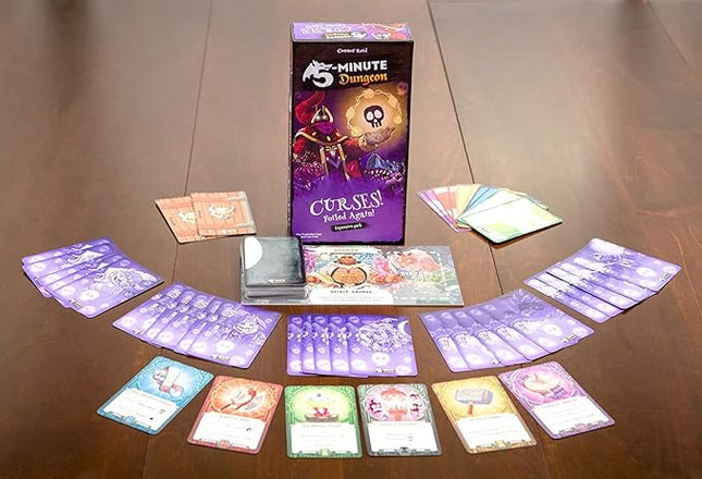 5-Minute Dungeon: Curses! Foiled Again! Expansion | Real-Time Cooperative Board Game Add-On | New Heroes, Curses, Artifacts | 1-6 Players, Ages 8+ | Wiggles 3D
