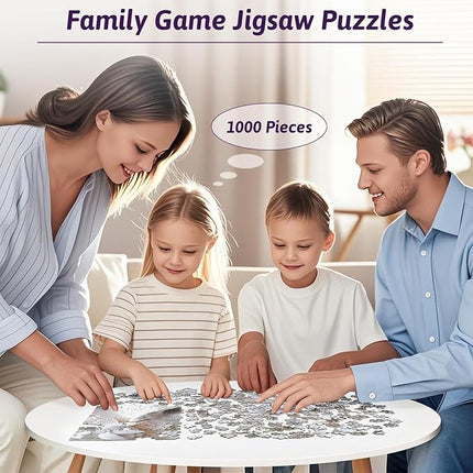 1000Piece Owl Jigsaw Puzzle for Adults - Challenging Jigsaw Puzzles for Relaxation & Brain Exercise, Premium Quality Adult Puzzle Game for Family Nights(Owl-S)