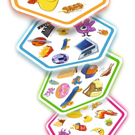 Asmodee Spot It! Connect - Fast-Paced Team Matching Game, Quick Reflexes, Fun for Game Night with Family and Friends, Great for Kids & Adults, Ages 8+, 2-8 Players, 15 Minute Playtime