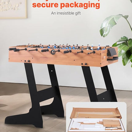 VEVOR Foosball Table 42/48/55 in Foosball Table Indoor Full Size Foosball Tables for Home, Family, and Game Room, Durable Soccer Set, Includes 2/4 Balls, Score Keeper, and 2 Cup Holders