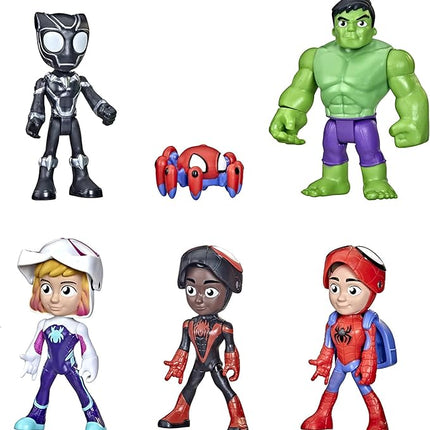 Spidey and his Amazing Friends Marvel Hero Reveal Multipack with Mask-Flip Feature, 4-Inch Action Figure Toys, Kids 3+ (Amazon Exclusive)