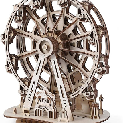 3D Wooden Puzzles for Adults, 242 PCS 3D Puzzles for Adults- Brain Teaser Wooden Puzzles for Father/Son, Gifts for Fathe/Son, Decompression 3D Puzzle Wood Models Kits (3.Ferris Wheel)