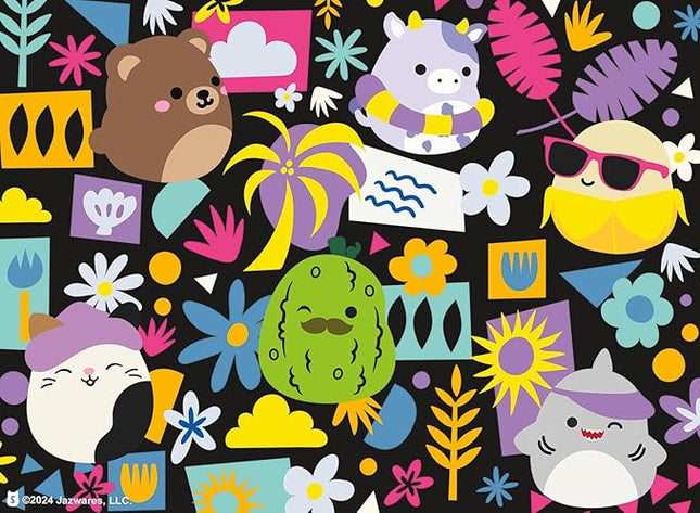 Buffalo Games - Squishmallows - Color Pop - 100 Piece Jigsaw Puzzle for Families -Challenging Puzzle Perfect for Game Nights - Finished Size is 15.00 x 11.00