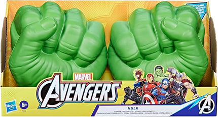 Marvel Hulk Gamma Smash Fists, Soft Foam Role Play Toy, Avengers Super Hero Toys for Kids Ages 5 and Up