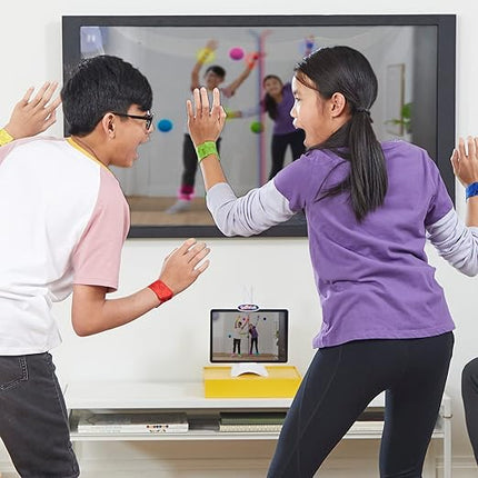 Twister Air Game | AR App Play Game with Wrist and Ankle Bands | Links to Smart Devices | Active Party Games for Kids and Adults | Ages 8+ | For 1+ Players