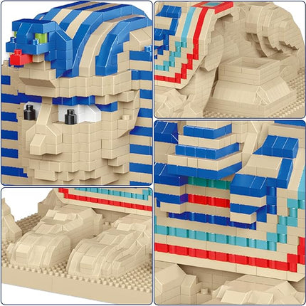 Great Sphinx Egypt Mirco Mini Building Block Sets for Boys Ages 8-12 Famous World Landmark Architecture Model Kits Toys for Adults 2732 Pieces