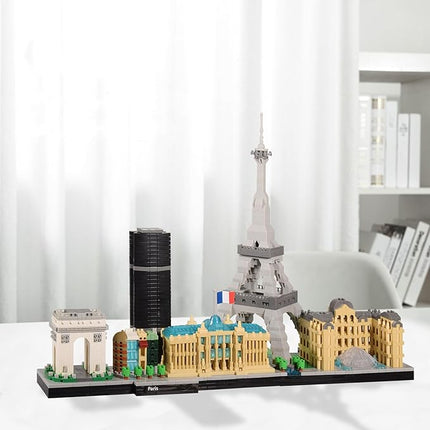 Architecture Series Mini Bricks for Adults and Teens,Paris Skyline Collection,3680 PCS, Micro Building Blocks Set Model Kit,Landmark Model