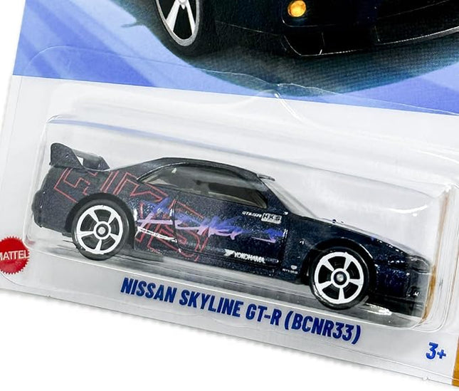 Hot Wheels Nissan Skyline GT-R (BCNR33) [Black], '70s VS. '90s 8/10, 144/250
