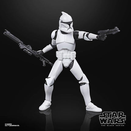 STAR WARS The Black Series Phase I Clone Trooper Toy 6-Inch Scale The Clone Wars Collectible Action Figure, Kids Ages 4 and Up,E9367