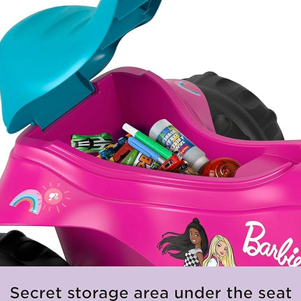 Fisher-Price Toddler Tricycle Barbie Tough Trike, Toy Bike with Handlebar Grips & Storage for Outdoor Play Kids Ages 2+ Years (Amazon Exclusive)