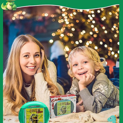 Rotating 3D Puzzle for Kids 3 4 5 6 7 Year Old, 4 Puzzles in 1, Handheld Game Fidget Toys for Travel, Cars & Plane, Fine Motor Skills Developing (Roar Dino Squad)