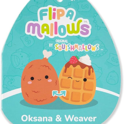 Squishmallows Original FlipAMallows 8in Chicken and Waffles Flippable Plush - Official Jazwares Product (Little)