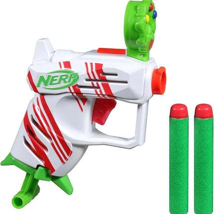 Nerf Elite 2.0 Jolly Dash Blaster, 2 Elite Darts, Pull to Prime, Winter Toy Foam Blaster for 8 Year Old Boys & Girls