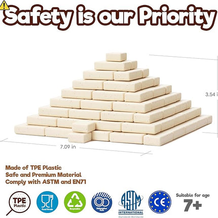Taksa Toys Ancient Pyramid Egypt Stem Toys Educational Stackable Building Blocks Bricks for Kids Ages 7 8 9 10+ Years Old, Creative Architectural Learning Games, Montessori Toys for Children, 122 Pcs