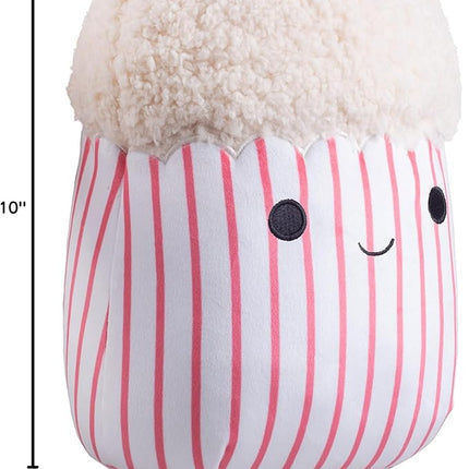Squishmallows Original 10-Inch Arnel The Popcorn - Official Jazwares Plush - Collectible Soft & Squishy Stuffed Animal Toy - Add to Your Squad - Gift for Kids, Girls & Boys