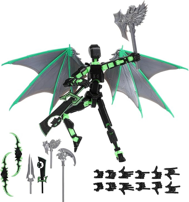 T13 Action Figure Assembly Completed, Upgraded 3D Printed T13 Action Figure, The Dummy 13 is Very Suitable for Office Desks and Birthday Cake Decorations