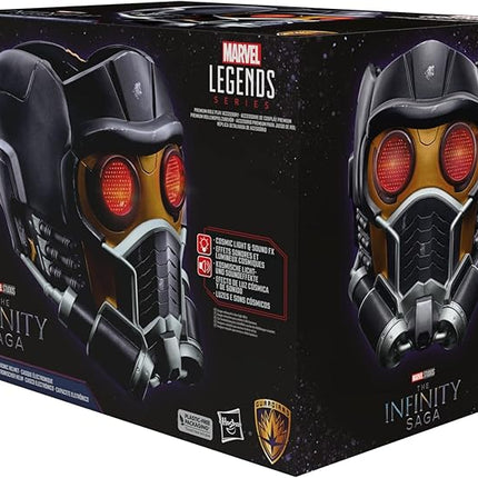 Marvel Legends Series Star-Lord Premium Electronic Roleplay Helmet with Light and Sound FX, Guardians of the Galaxy Adult Roleplay Gear