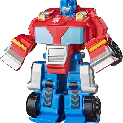 Transformers Playskool Heroes Rescue Bots Academy Team Optimus Prime, 4.5-Inch Action Figure, Kids Converting Robot Toy, Ages 3+ (Amazon Exclusive)