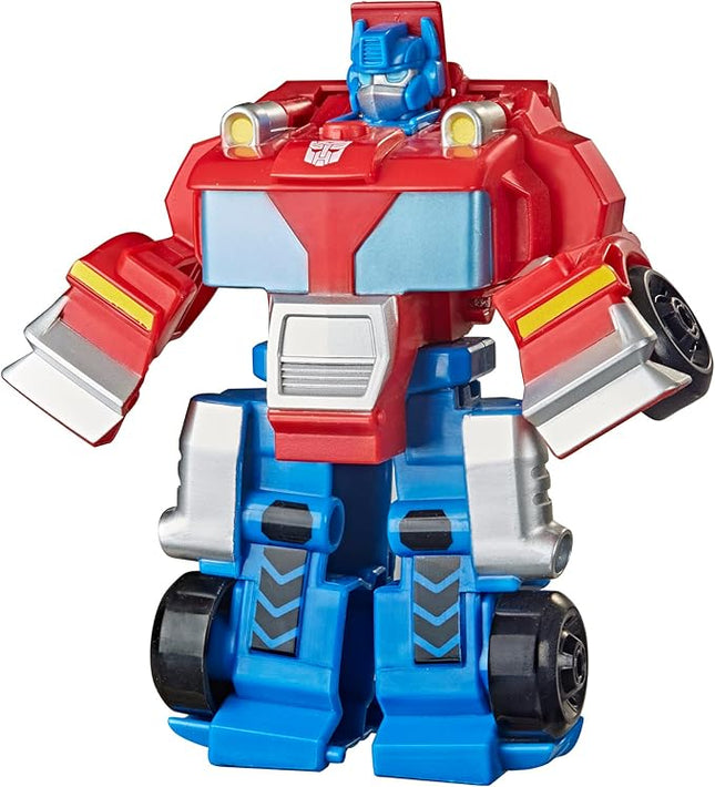 Transformers Playskool Heroes Rescue Bots Academy Team Optimus Prime, 4.5-Inch Action Figure, Kids Converting Robot Toy, Ages 3+ (Amazon Exclusive)
