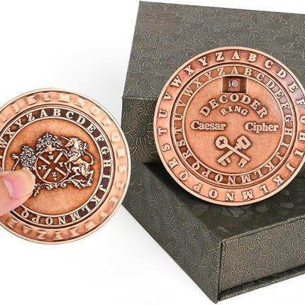 VIGIamy Fidget Toys Adults Brain Teaser Puzzles Fidget Spinners Metal Anxiety Stress Relief Toy Mind Puzzles Escape Room Game ADHD Autism Fidget Sensory Toys Office Desk Toy (Copper)