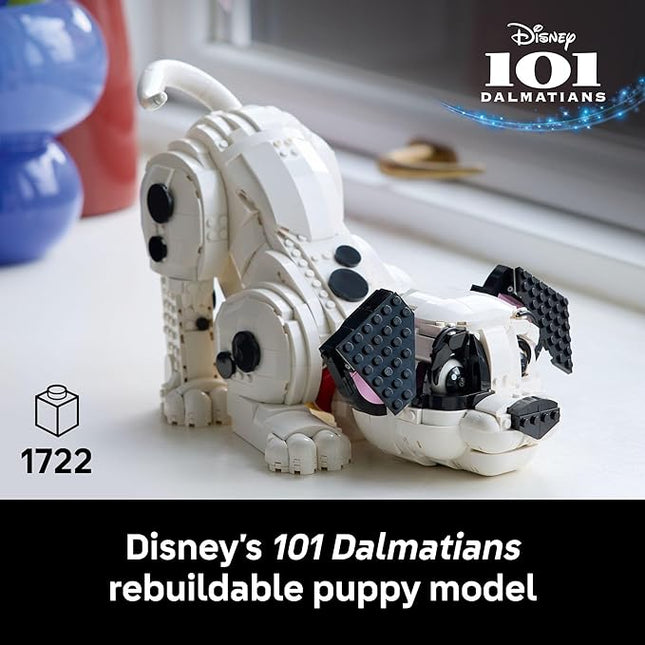 LEGO Disney 101 Dalmatians Puppy Building Set for Adults - Collectible DIY Kit for Movie Fans 18+ - Build Patch, Penny, Rolly or a Custom Pup - Gift Idea for Dog Lovers and Craft Enthusiasts - 43269