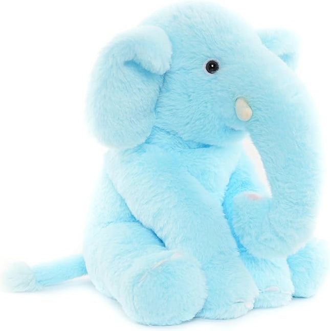 13" Blue Elephant Stuffed Animal - Plush Toy for Boys, Girls, Kids, Baby Shower, Bedtime, Birthday