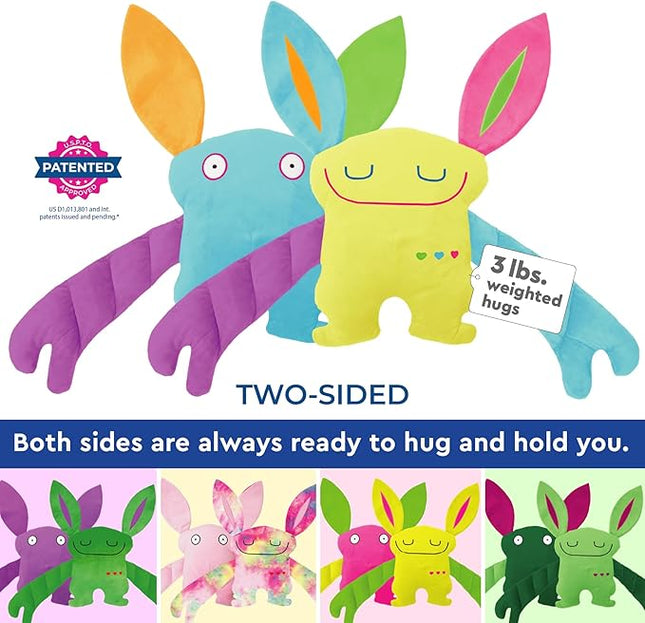 Bumpas Weighted Plush Toy – Machine Washable Calming & Comforting Stuffed Animal for Kids – Arms and Body are Weighted to Give a Realistic Hug – Soft Companion for Playtime, Naptime & Travel (Jiff)