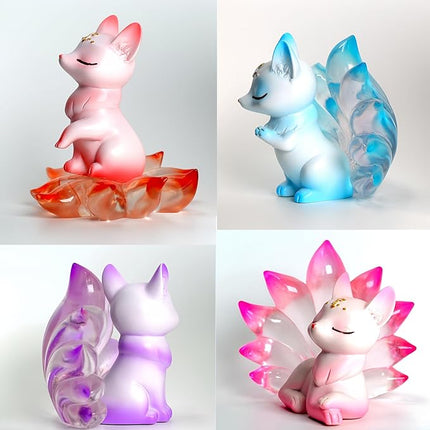 Nine-Tailed Fox Mystery Box Action Figure Toys Blind Boxes Random Design Cute Collectible Toys Desktop Ornaments Birthday Gifts