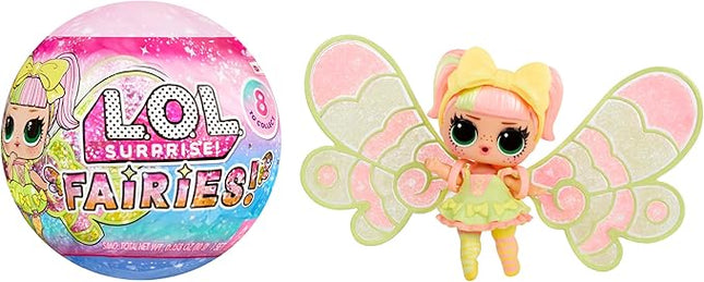 L.O.L. Surprise! Fairies Tots Dolls with Make-Your-Own Fairy Wings and 8+ Surprises to Unbox, Including Matching Fairy Accessories - Great Gift for Kids Ages 4+